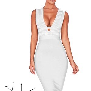 White bandage dress NWOT
